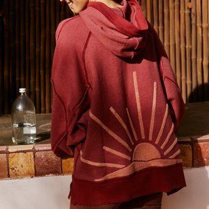 NWT FP Movement Roam On Graphic Sweatshirt / Spiced Mahogony